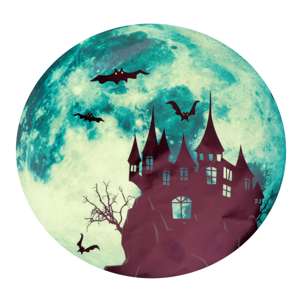 Halloween Wall Sticker Mysterious Cliff Castle Pattern Decals Luminous Sticker