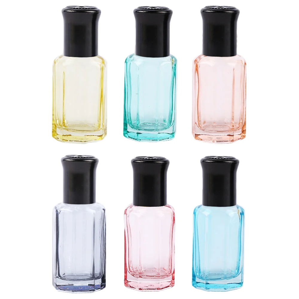 6pcs 6ml Refillable Essential Oil Bottle Roller Ball Bottle Perfume Sub-bottle