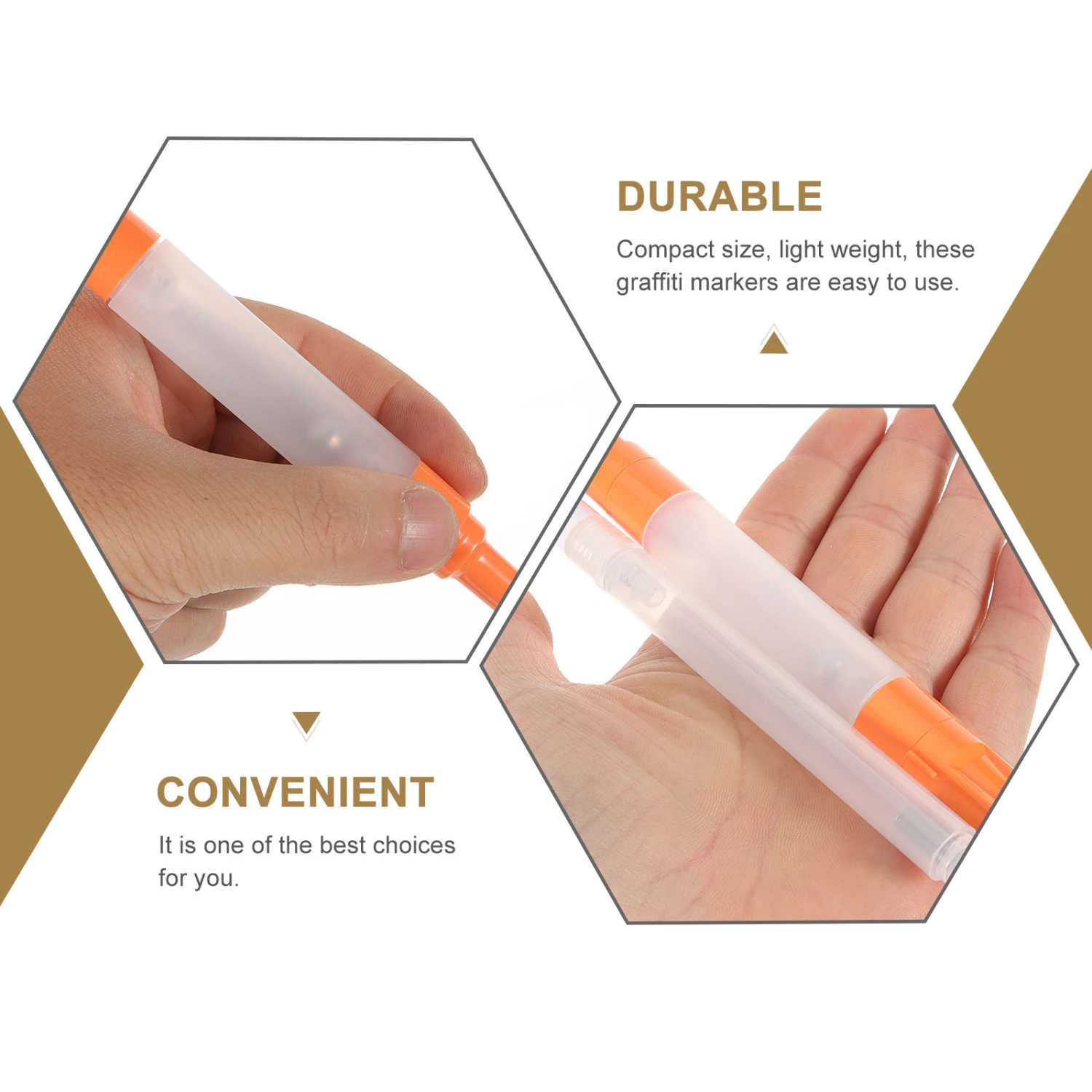 3pcs Empty Paint Pens Refillable Paint Marker Pens Empty Graffiti Markers for Writing Drawing