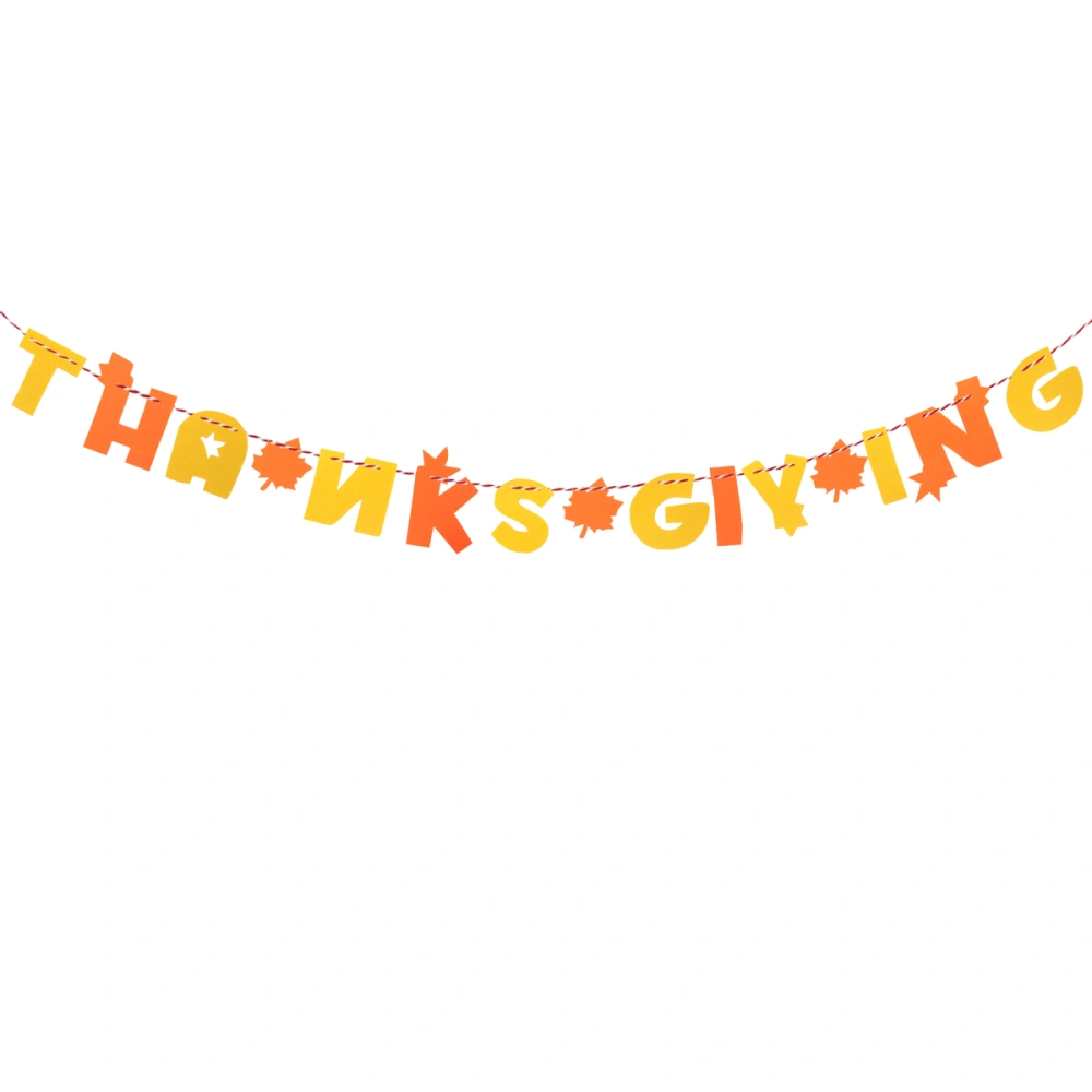 Thank You Bunting Banner Garland Photo Prop for Thanksgiving Party Home Decor (Style B)