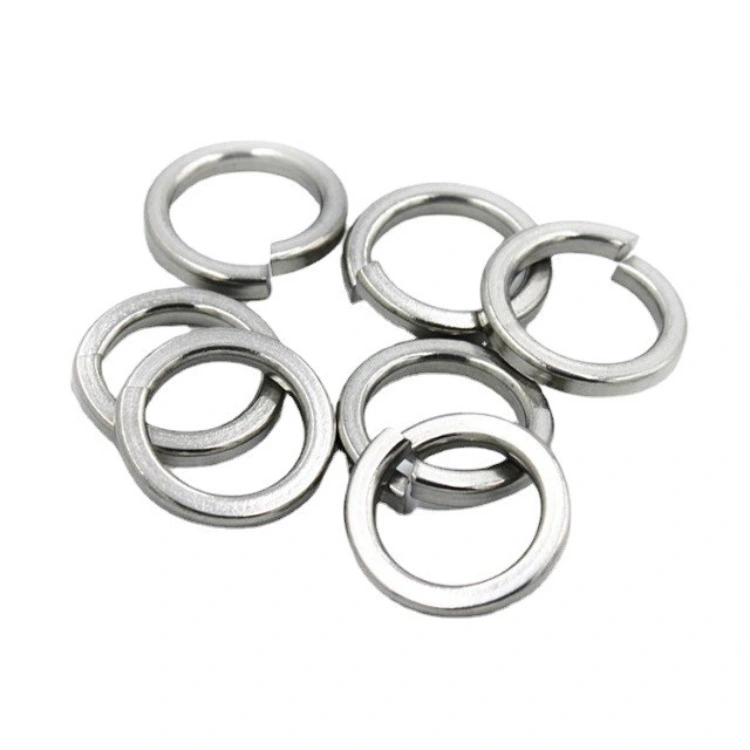 100pcs Stainless Steel Spring Washers for General Repair Split Design Lock Washers