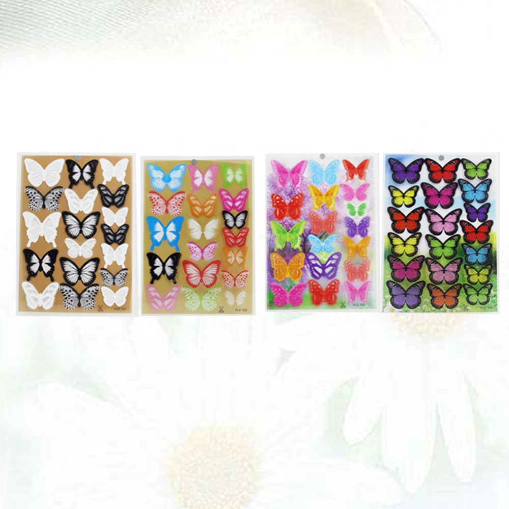 73 PCS 3D Wall Decal Butterfly, Wall Sticker Decals for Room Home Nursery Decoration(18Pcs H-Z-101+ 18Pcs H-Z-102+ 18Pcs H-Z-103+ 19Pcs H-Z-104)