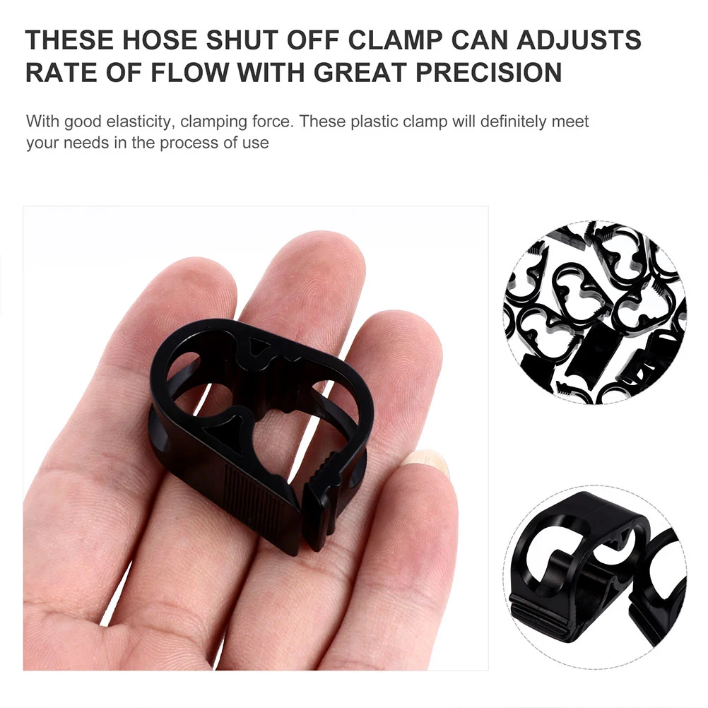36Pcs Adjustable Tube Clamps Shut Off Hose Clamp for Aquarium Infusion Bottle