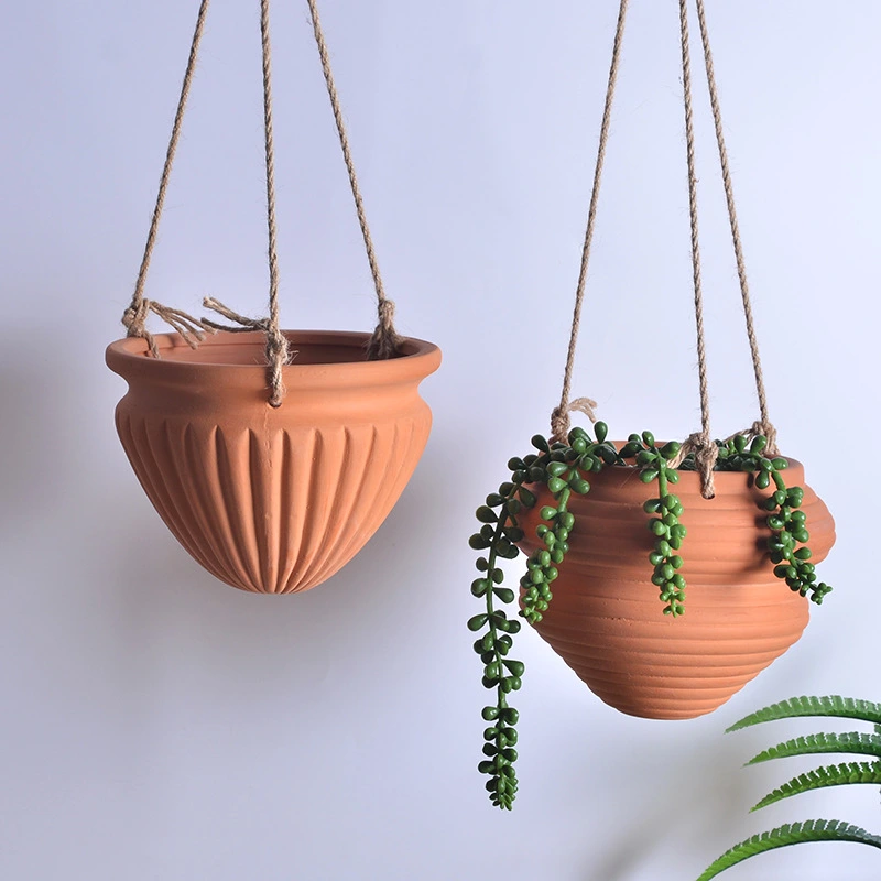 1 Set Plants Pot Planter Hanging Flower Planter Flower Hanging Basket Hanging Planter Flowerpot