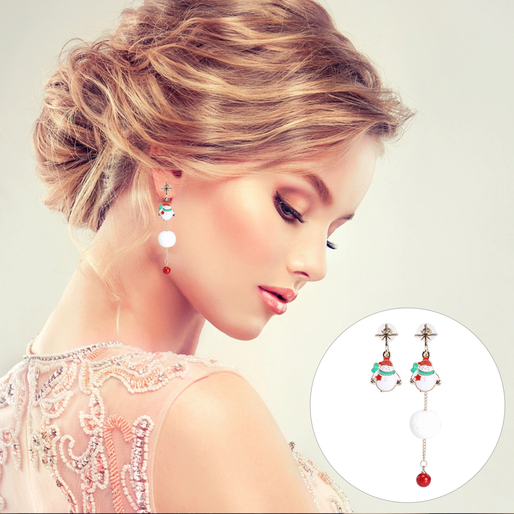 1 Pair Christmas Theme Ear Dangler Lovely Ear Pendant Earrings Ear Jewelry