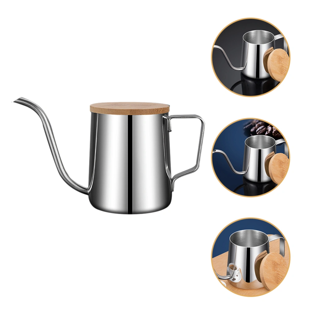 Hand Drip Coffee Kettle Lidded Coffee Kettle Long Spout Water Kettle 350ml