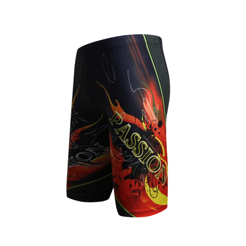 Male's Beach Shorts Stylish Printing Summer Shorts Quick Drying Swimming Pants Beachwear for Home Outdoor (Size L)