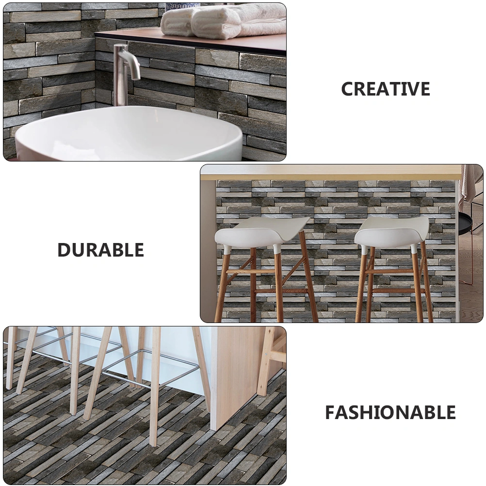 6 Sheets Useful Wall Protective Stickers Waterproof Wallpaper Oilproof Stickers
