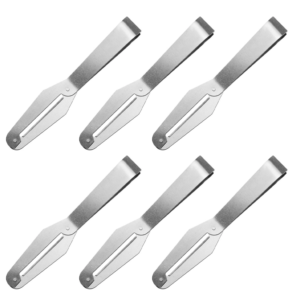 6pcs Stainless Steel Kitchen Tweezer Precision Food Tweezer Styling Utensils