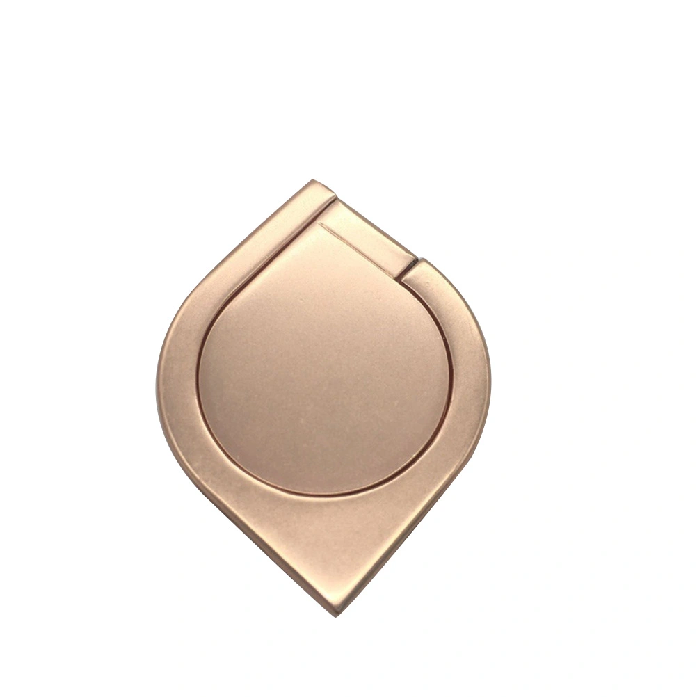 Flame Shape 360 Degrees Rotation Cell Phone Metal Ring Holder Buckle Ring Bracket Finger Gyro Ring Grip Phone Stand Holder (Rose Gold)