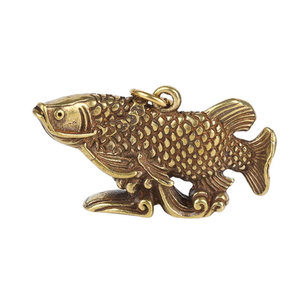 Retro Carp Ornament Vintage Style Carp Decoration Antique Carp Desktop Decoration