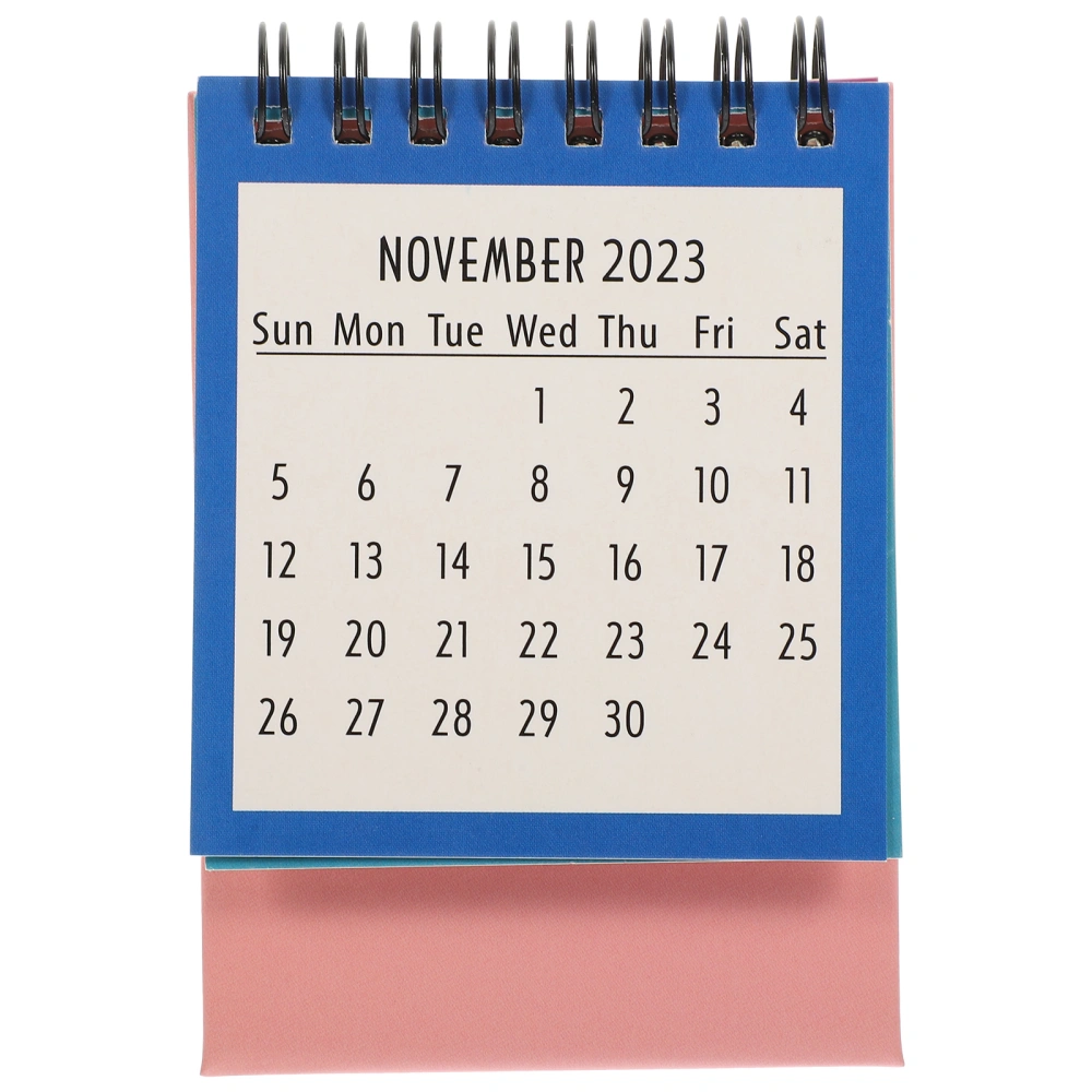 Small Desk Calendar English Printing Table Calendar 2023 Desk Calendar Decorative Mini Calendar