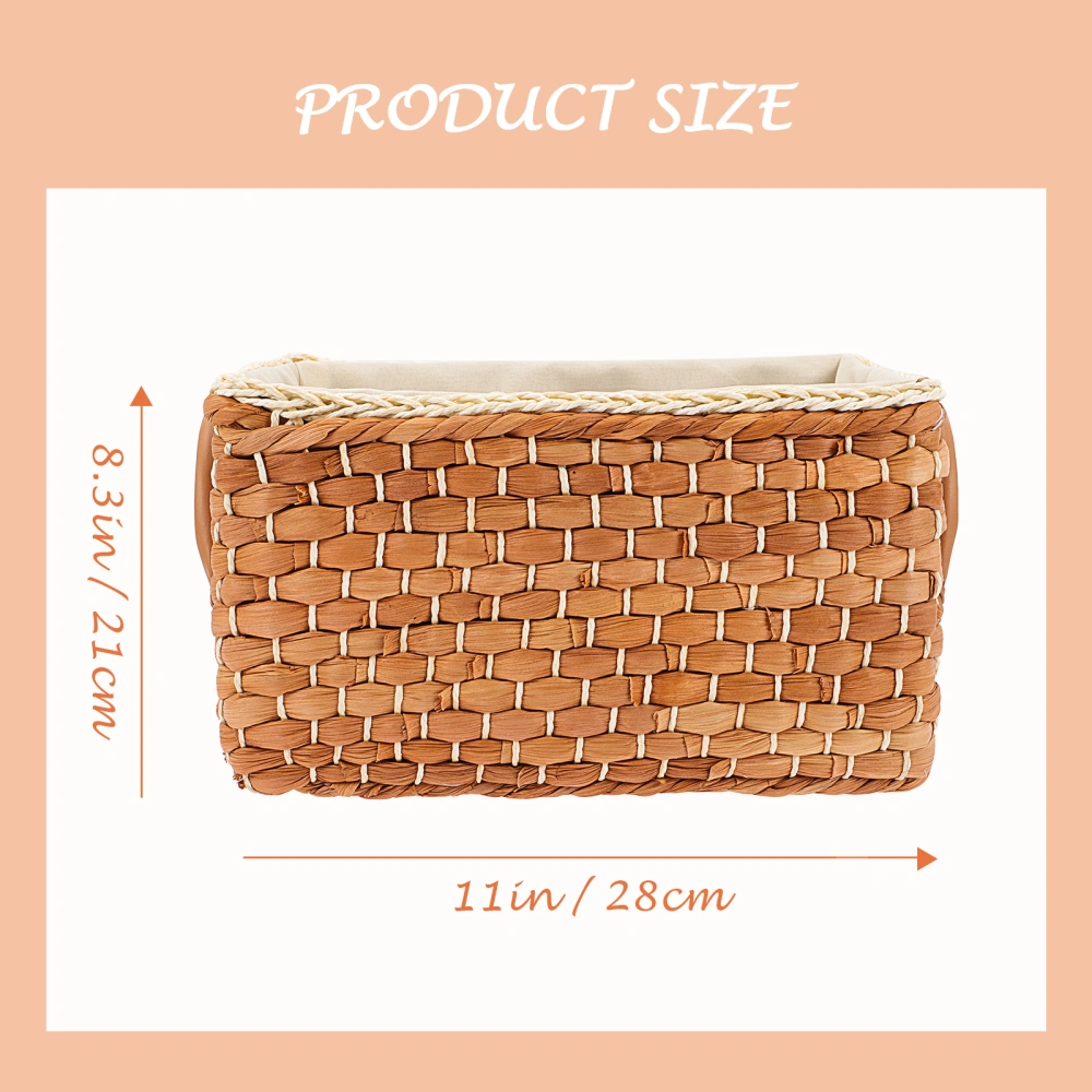 Household Woven Storage Basket Sundries Container Dirty Clothes Holder