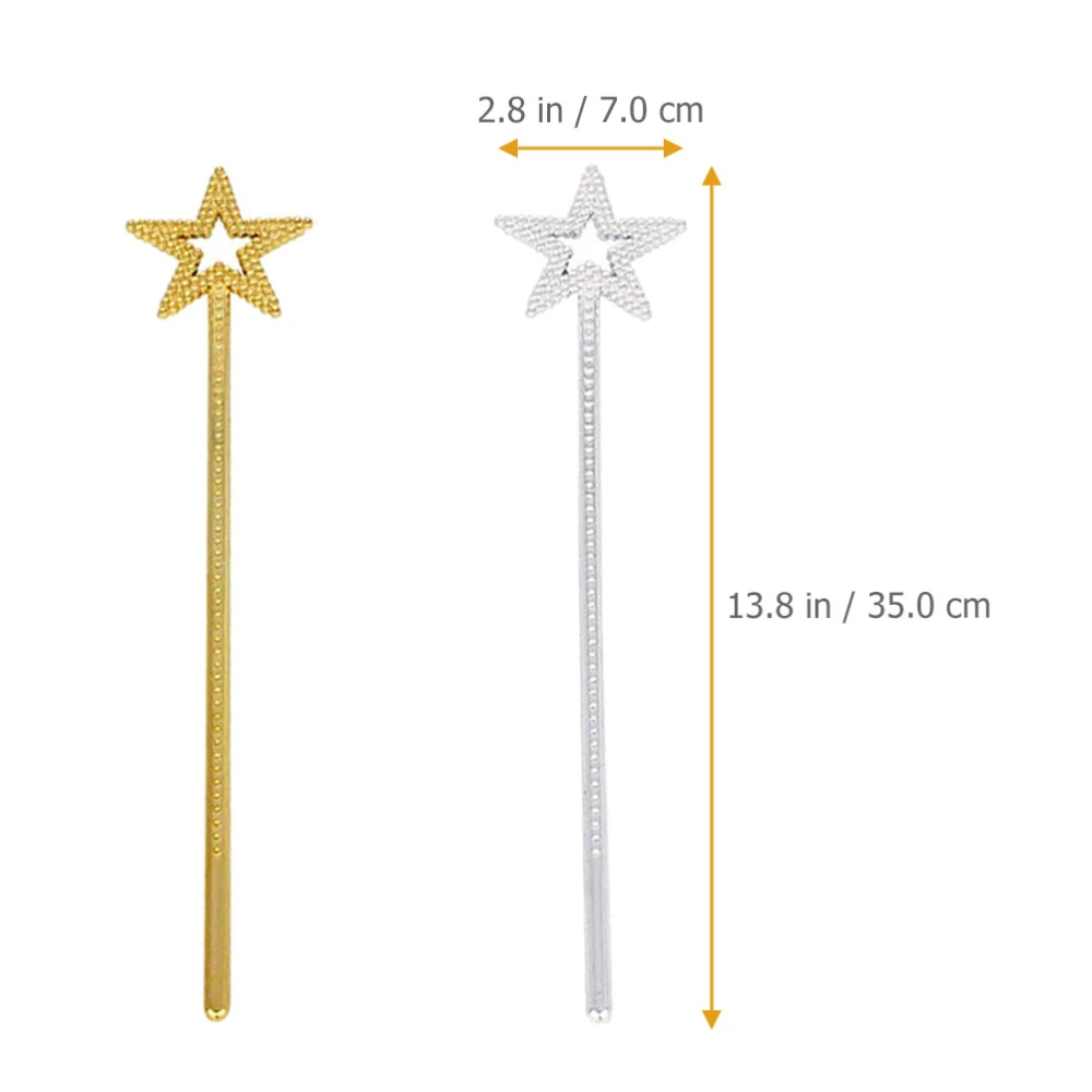 2pcs Fairy Sticks Star Fairy Wands Kids Angel Fairy Wands Cosplay Props for Girls