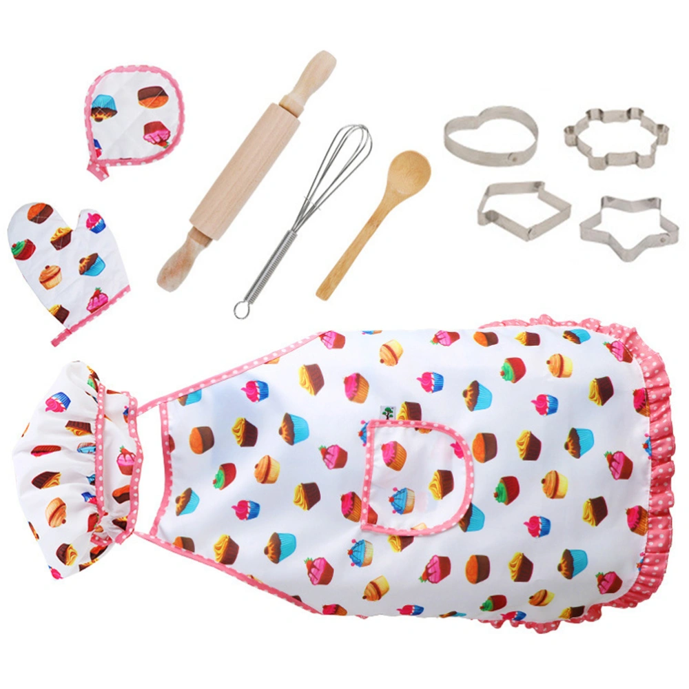 1 Set of Children Kitchen Toys Chef Costume for Kids Kitchen Educational Toys Toddlers Chef Hat and Apron