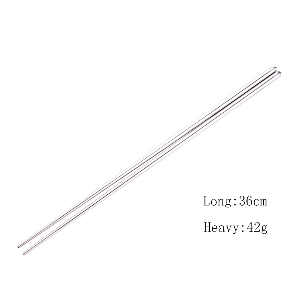 1 Pair of Stainless Steel Extra Long 14 Inch Hot Pot Chopsticks Cooking Frying Noodle Chopsticks