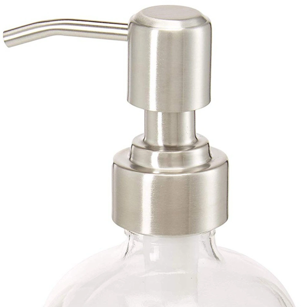 3pcs Soap Dispenser Pump Head Lids Replacement Stainless Steel Rust Proof Lotion Dispenser Pump