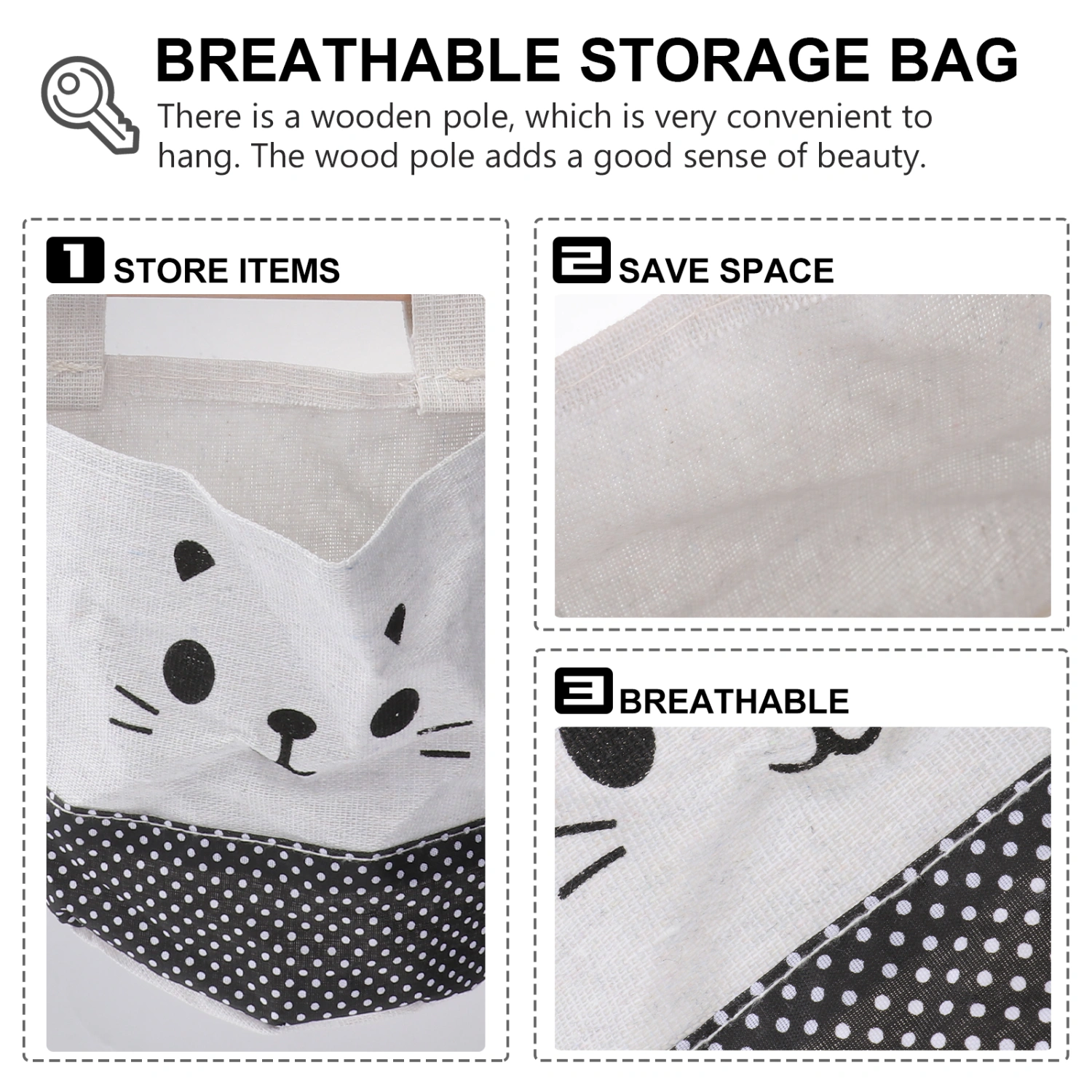 Wall Door Closet Hanging Storage Bag Organizer Wall Mount/Over The Door Magazine Storage Pockets (Black)