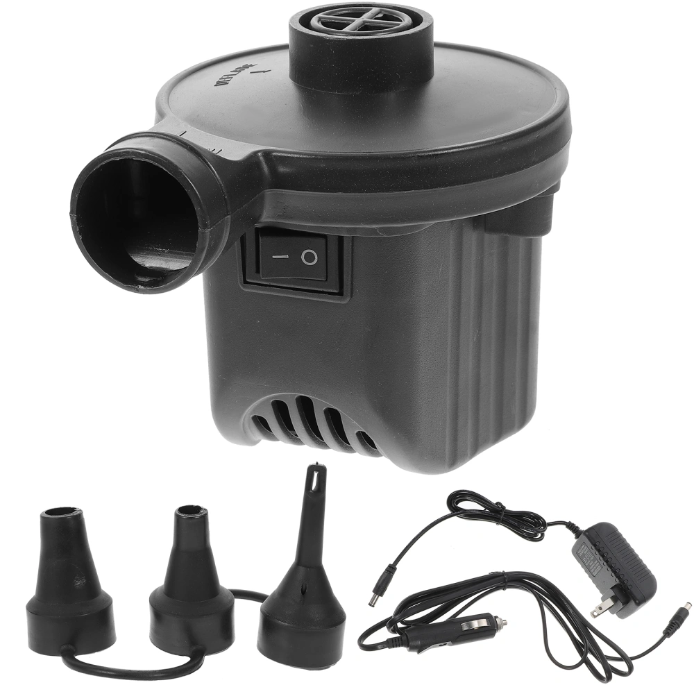 1 Set Electric Air Pump Electric Air Compressor Portable Deflator Pump US Plug