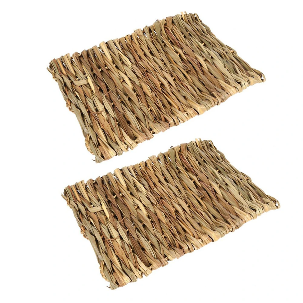 3pcs/pack Pet Mat Grass Mats Safe Edible Mats Cages Chew Toys for Pets - Size 28x20CM