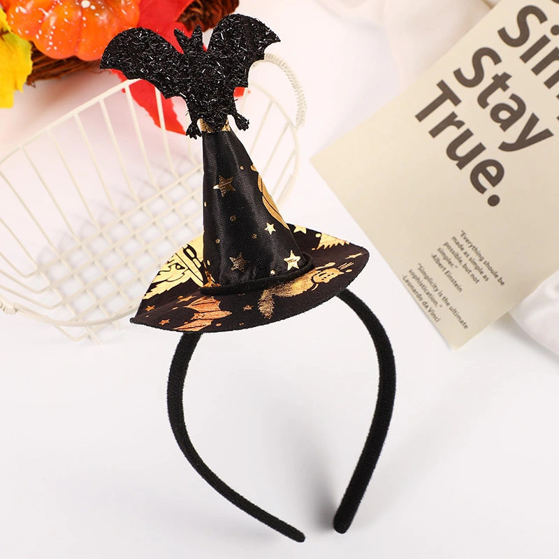 Halloween Bat Headband Witch Hat Headband Unisex Headband Ghost Festival Carnival Headpiece