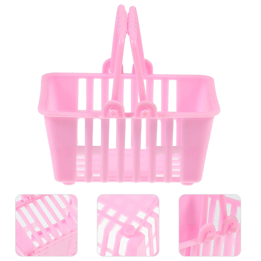 12pcs Mini Shopping Baskets Playing House Baskets Kids Small Candy Baskets