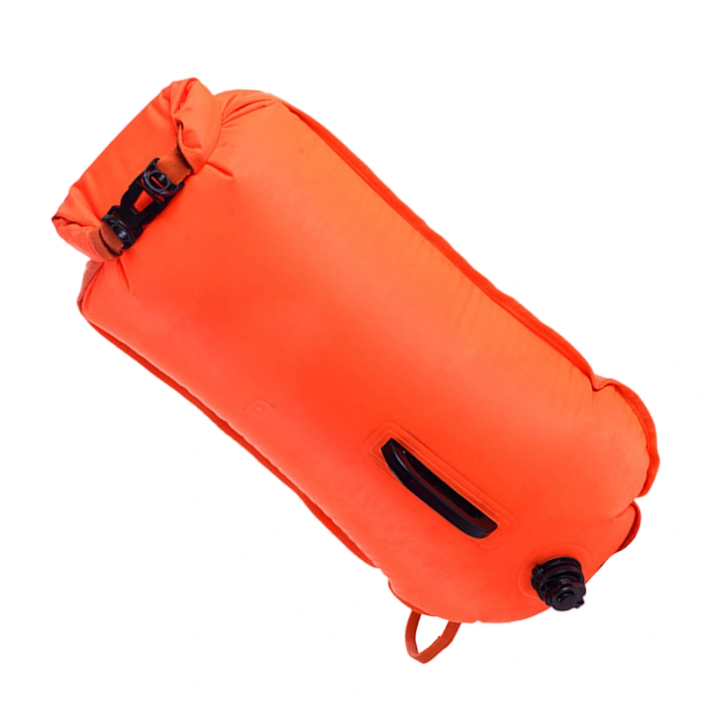 Open Water Swim Float Ultralight Safety Float Dry Bag for Swimmers Triathletes Snorkelers Surfers (Orange)