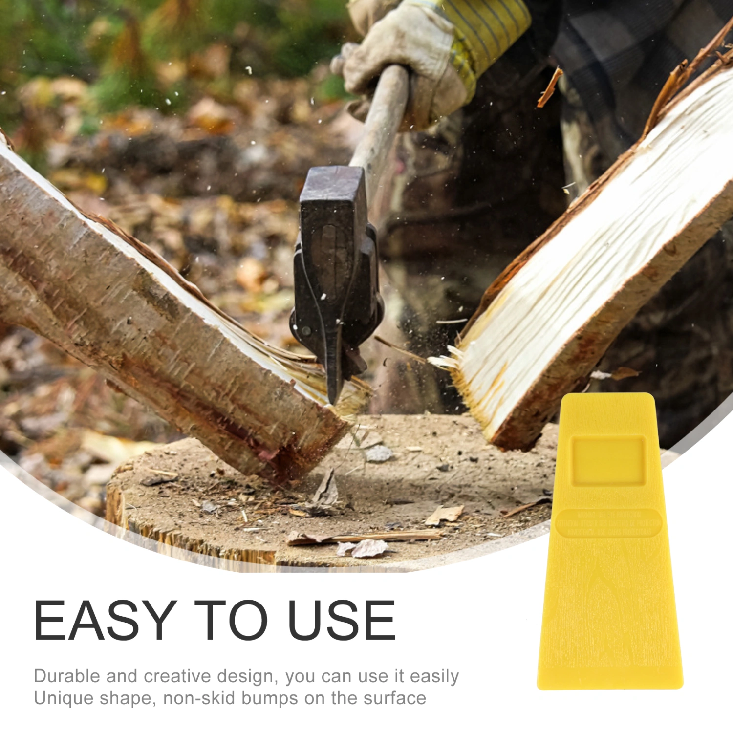 Plastic Felling Wedge Durable Lumbering Tool Portable Woodcutting Chock