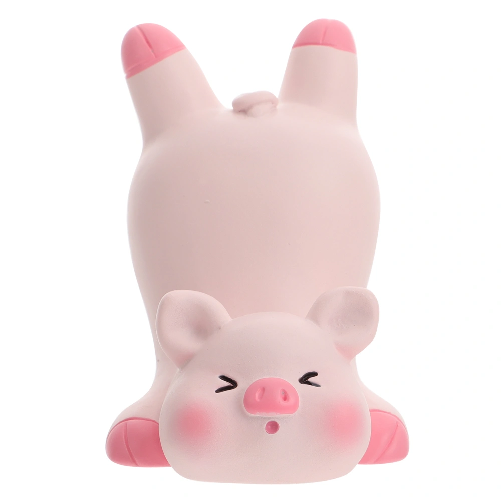 1 Pc Little Pig Decor Simulated Pig Ornament Pink Simulation Pig Model