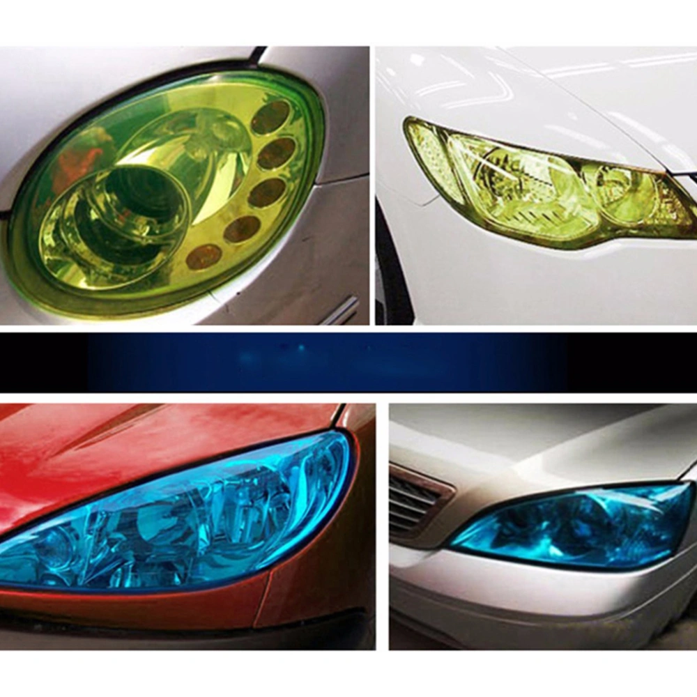 Auto Car Sticker Smoke Fog Light HeadLight Taillight Tint Vinyl Film Sheet Car Decoration Decals (Green)