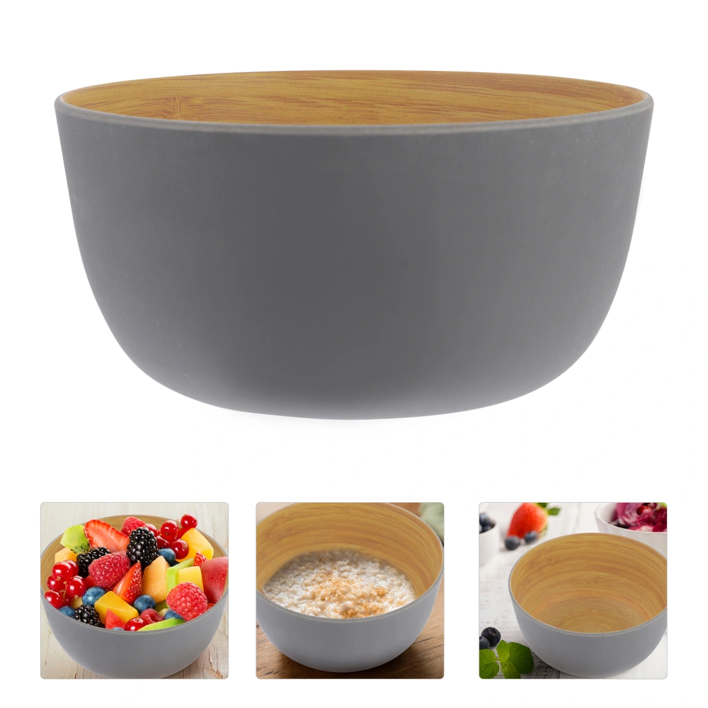 1 Pc Creative Bamboo Bowl Practical Kitchen Bamboo Bowl Degradable Bowl