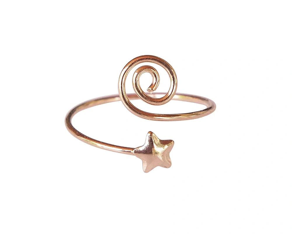 Swirl Wire Toe Ring Star Toe Ring Decorative Toe Ring Decorative Toe Ring Women Toe Ring