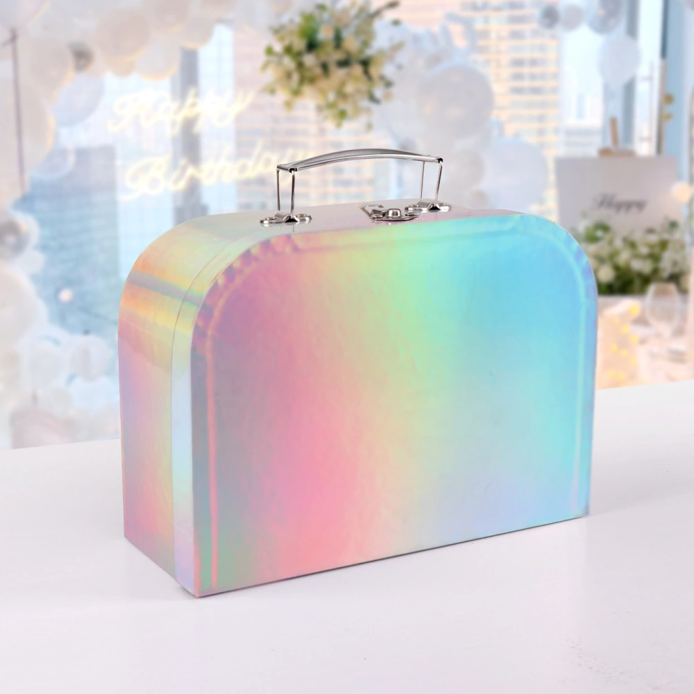 Thickened Paper Gift Suitcase Colorful Gift Packing Box Decorative Festival Gift Wrapping Box