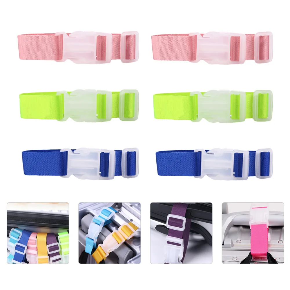 6pcs Luggage Buckle Straps Luggage Hanging Buckle Practical Luggage Belt