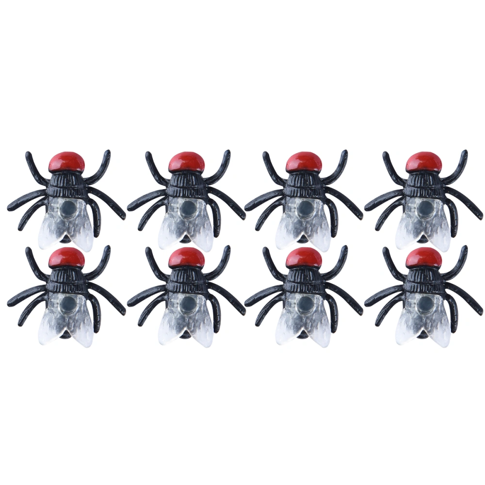 100pcs Children Kids Funny Toy Evil Spoofed Toys Hilarious Realistic Fly Simulation Prank Trick Toys (Black)