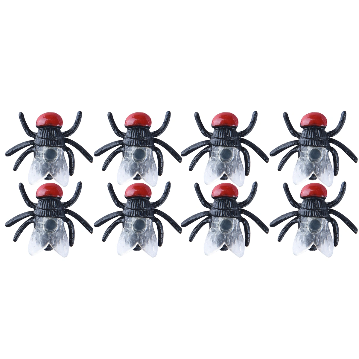 100pcs Children Kids Funny Toy Evil Spoofed Toys Hilarious Realistic Fly Simulation Prank Trick Toys (Black)