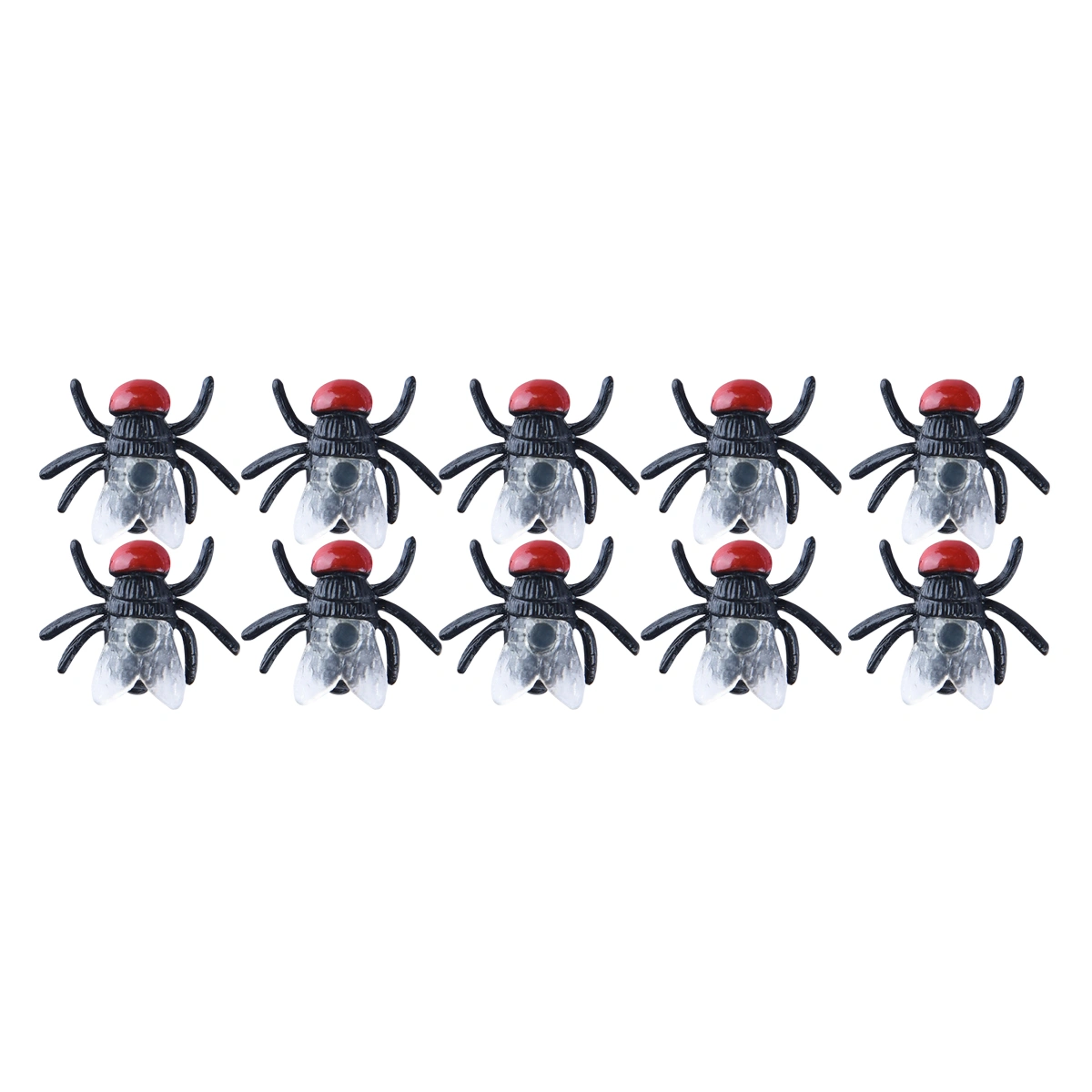100pcs Children Kids Funny Toy Evil Spoofed Toys Hilarious Realistic Fly Simulation Prank Trick Toys (Black)