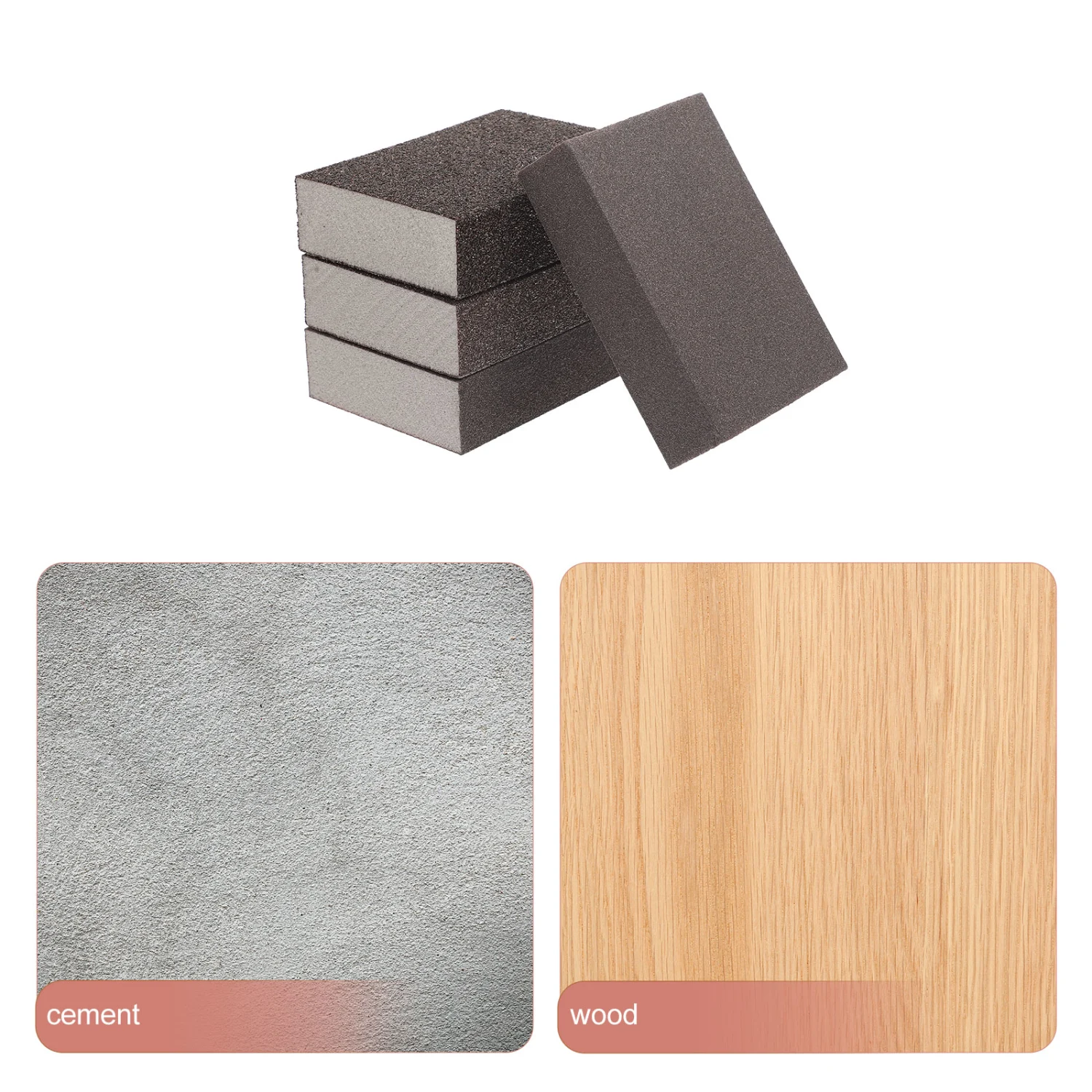 4pcs Clay Sanding Sponges Woodworking Sanding Blocks Wood Crafts Sanding Sponges