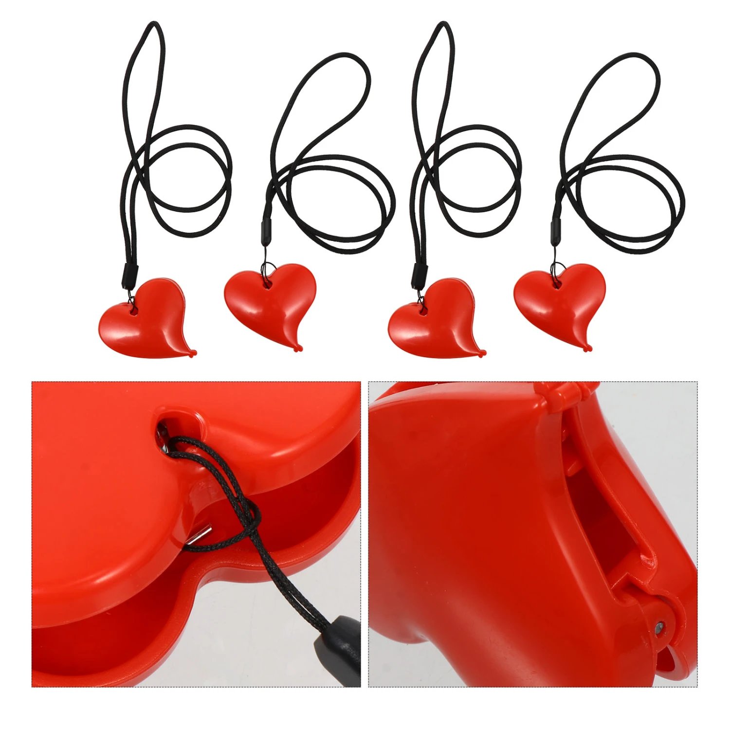 2 Sets Heart Shape Clips Baby Stroller Clips Multifunctional Blanket Clamps