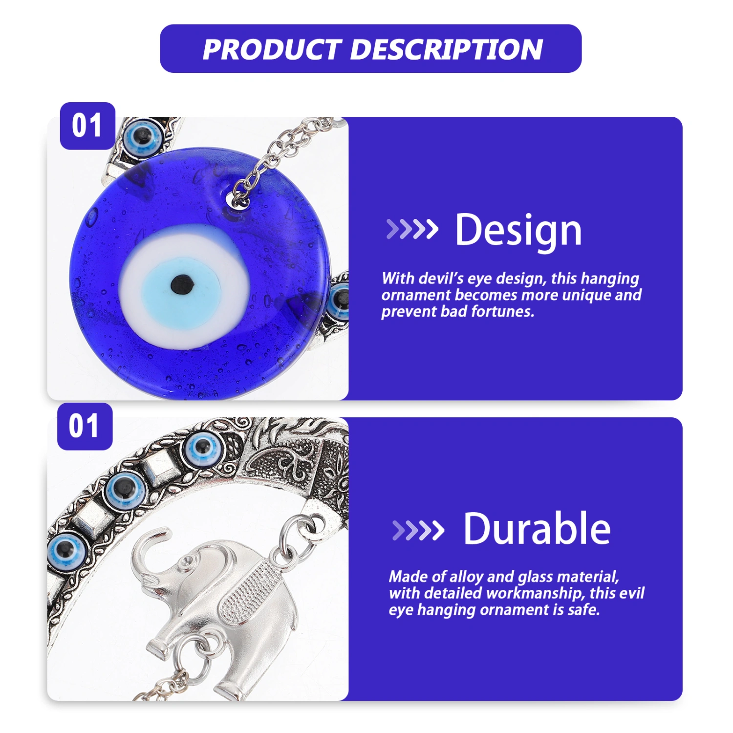 Evil Eye Hanging Ornament Evil Eye Protection Charm Car Hanging Evil Eye Ornament