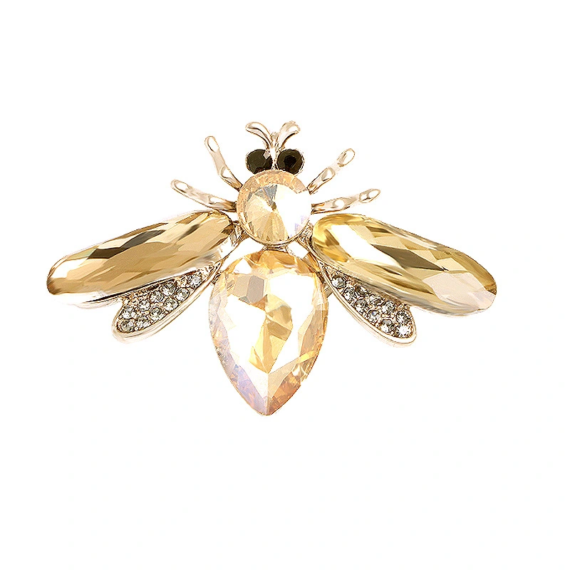 Bee Brooch Crystal Insect Brooch Pin Bee Brooch Pin Animal Fashion Costume Jewelry