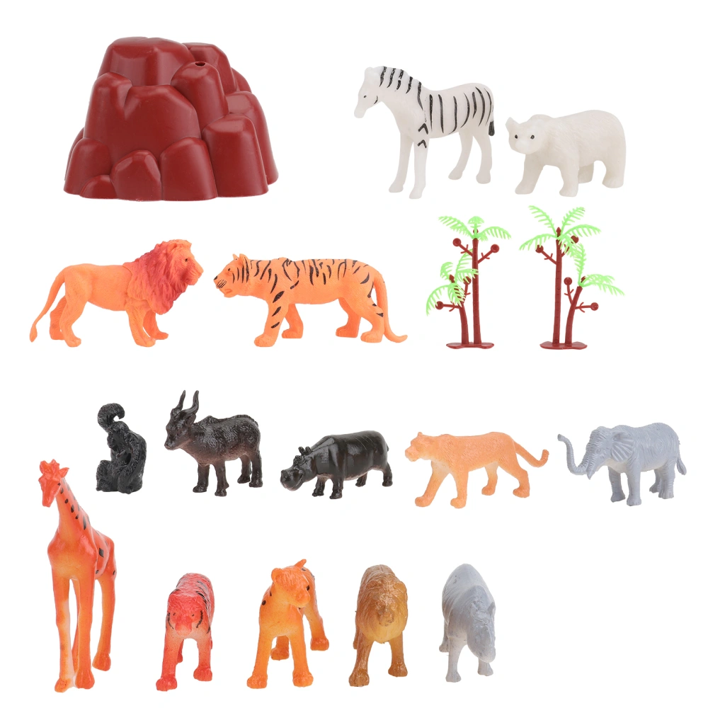 1 Set of Simulation Animal Models Decorative Animal Toys Animal Model Ornaments