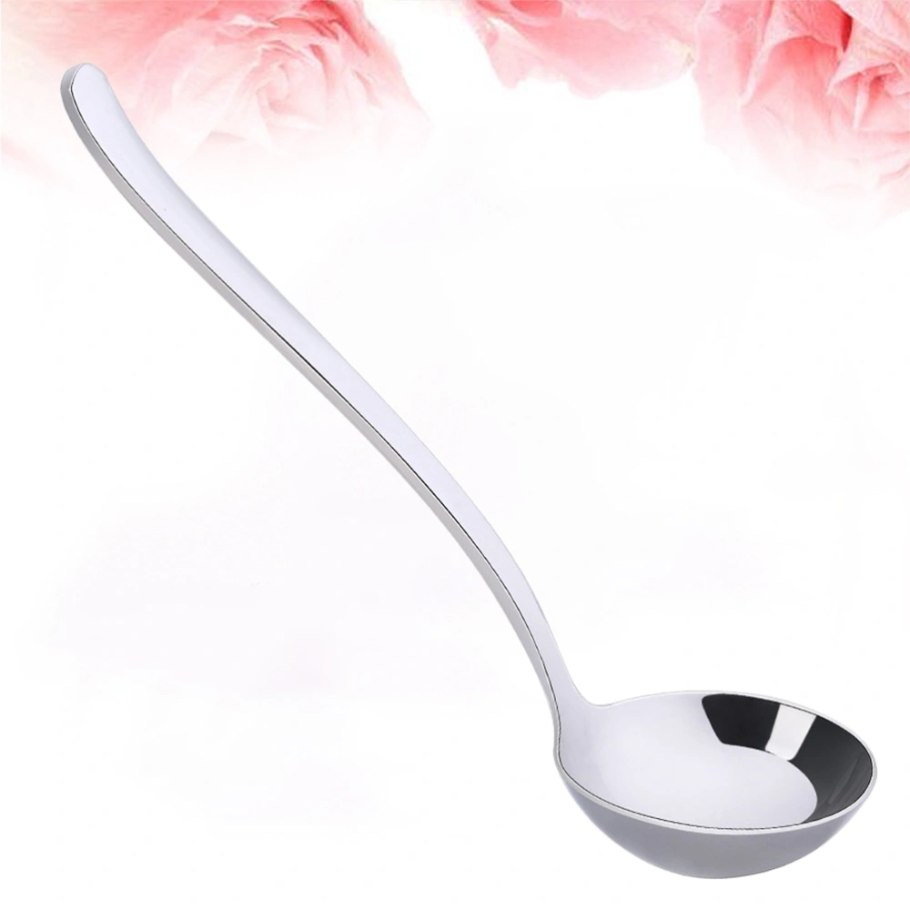 Stainless Steel Soup Ladle Tableware Long Handle Cooking Rice Spoon Kitchen Utensil for Restaurant Home