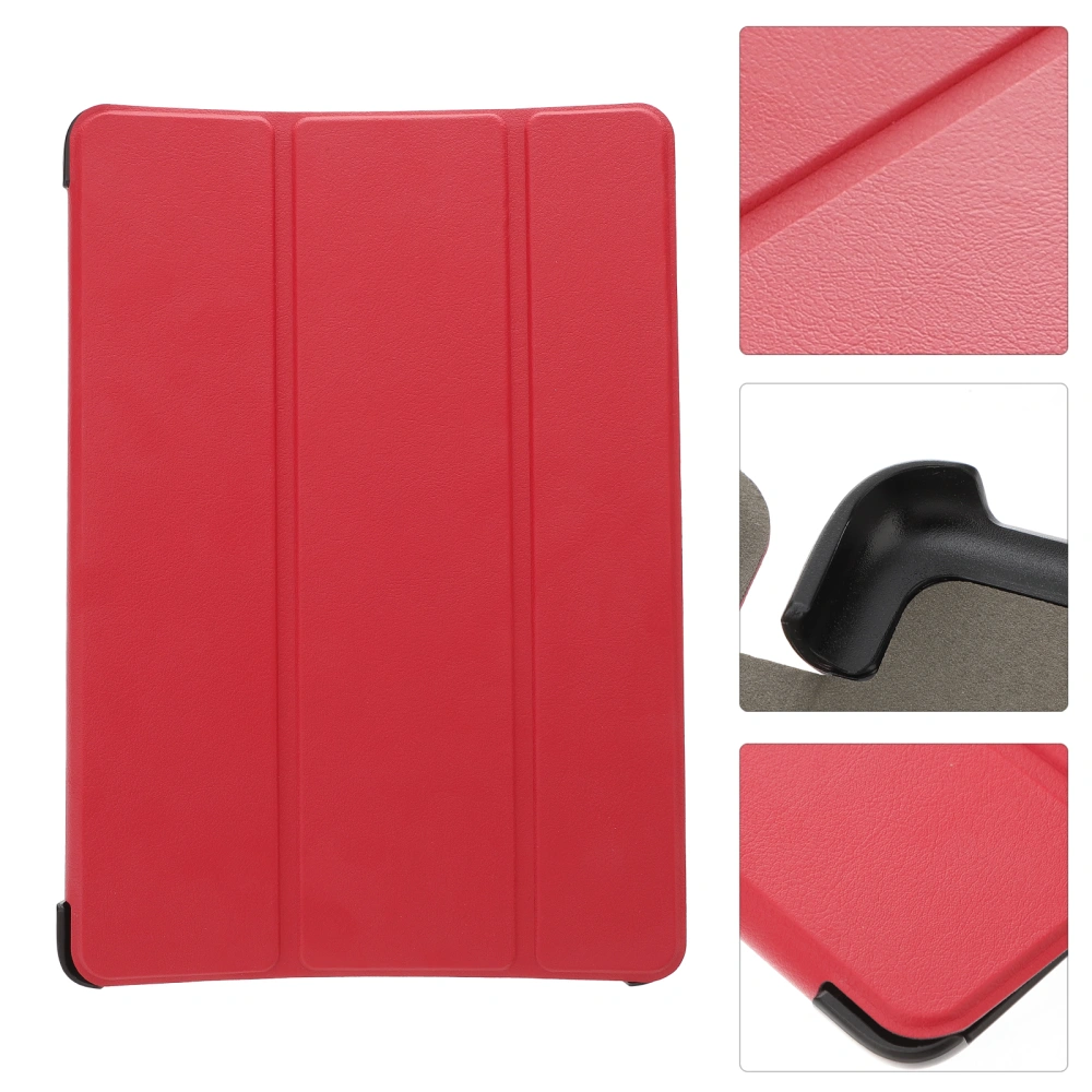 Ultra-Thin Tri-Folding Leather Stand Cover Skin Shell Tablet Case for for Tab A 9.7 T550 (Red)