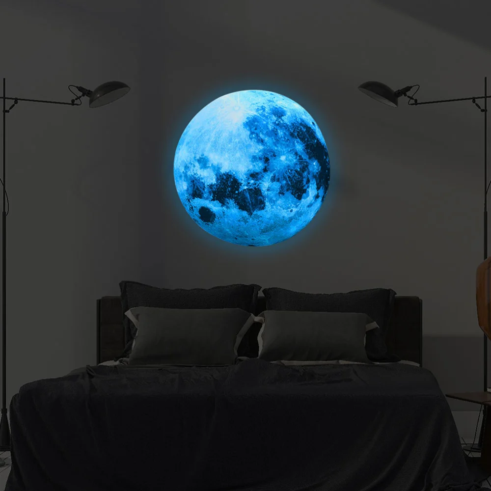 435pcs Fluorescence Wall Sticker PET Wall Sticker Glowing Planet Star Decals