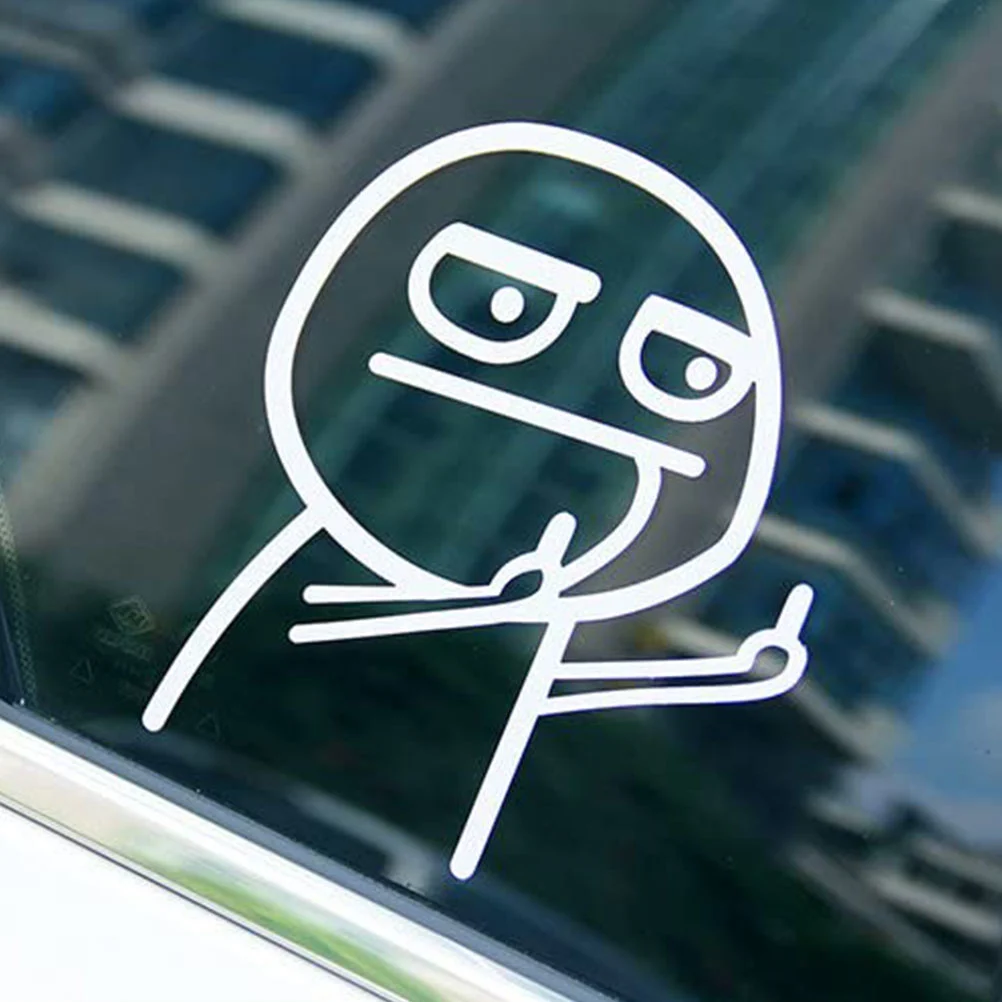 10Pcs Middle Finger Car Stickers Funny Automotive Decals Car Exterior Decor