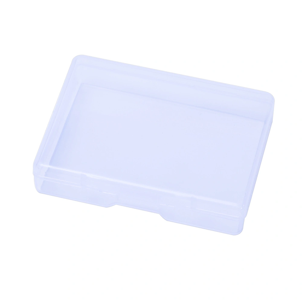 6pcs Rectangular Plastic Storage Box Small Transparent Case Jewelry Container Collection Organizer (20#)