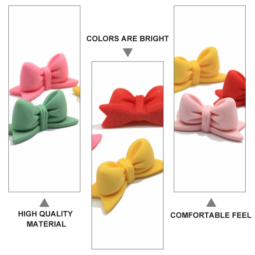 20pcs DIY Bowknots Resin Bowknots Phone Shell Bows DIY Handicraft Accessory