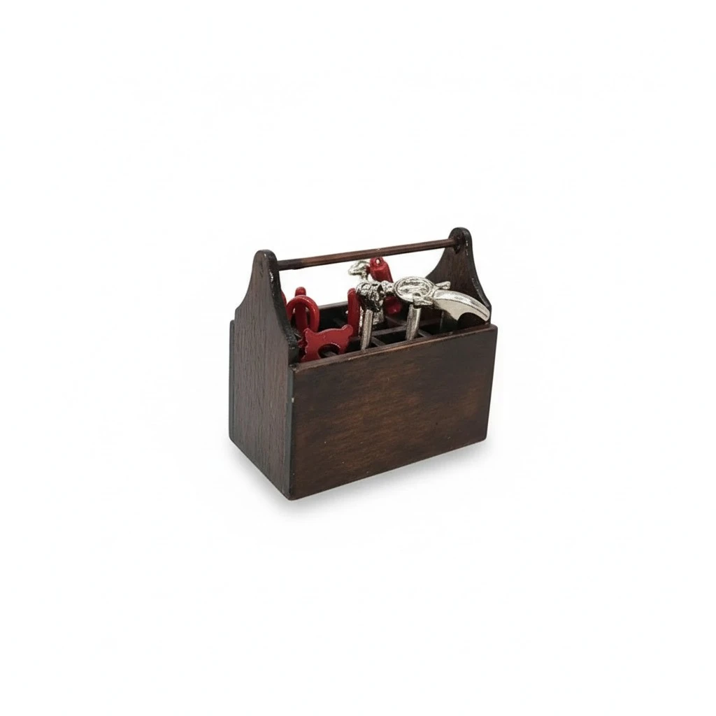 1 Set Mini House Tools  and Tool Box Mini Repaired Tools Mini Outdoor Tools