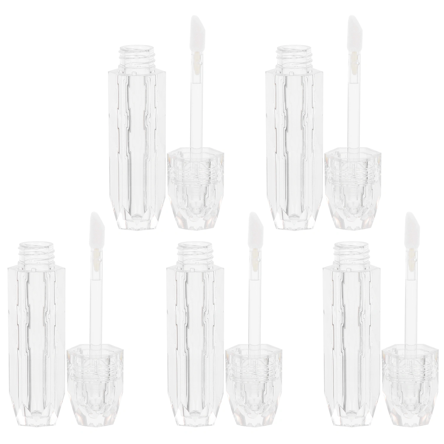 6Pcs Lip Gloss Holder Transparent Lip Gloss Tube Lip Gloss Containers Lip Gloss Bottles